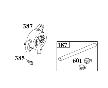Fuel Supply Group Diagram and Parts List for 44T977-0055-B5 400000 - 699999 Briggs and Stratton Engine